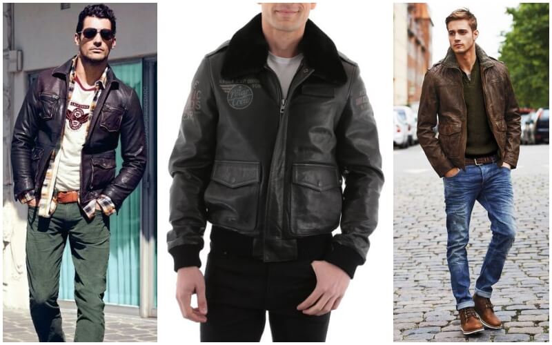 blouson cuir aviateur pilote